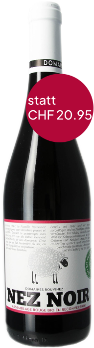 Nez Noir rouge Domaines Rouvinez, Sierre Nez Noir rouge 2022 Domaines Rouvinez, Sierre