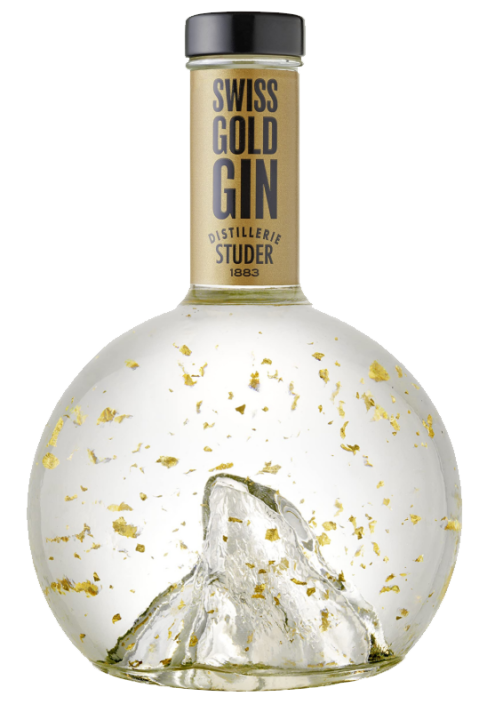 Gin Swiss Gold 24 Karat Distillery Studer & Co, Escholzmatt Gin Swiss Gold 24 Karat Distillery Studer & Co, Escholzmatt