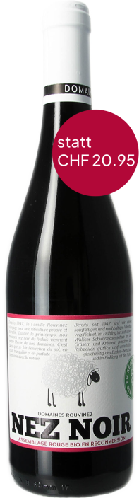 Nez Noir rouge 2022 Domaines Rouvinez, Sierre