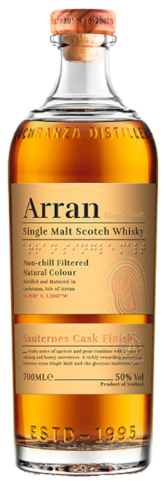 Arran Sauternes Cask Finish Isle of Arran Distillers, Lochranza Arran Sauternes Cask Finish Isle of Arran Distillers, Lochranza