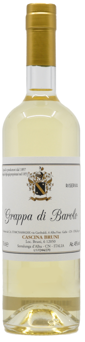 Grappa di Barolo Riserva Azienda Agricola Cascina Bruni, Serralunga d’Alba Grappa di Barolo Riserva Azienda Agricola Cascina Bruni, Serralunga d’Alba